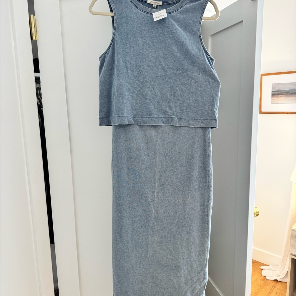Z Supply Blue Top and Skirt Set - with tags